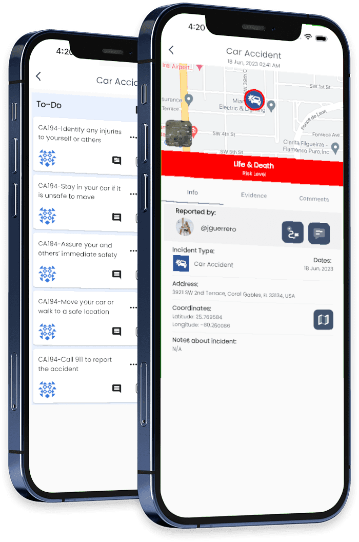 EmergencyIQ Entity Interaction Interface